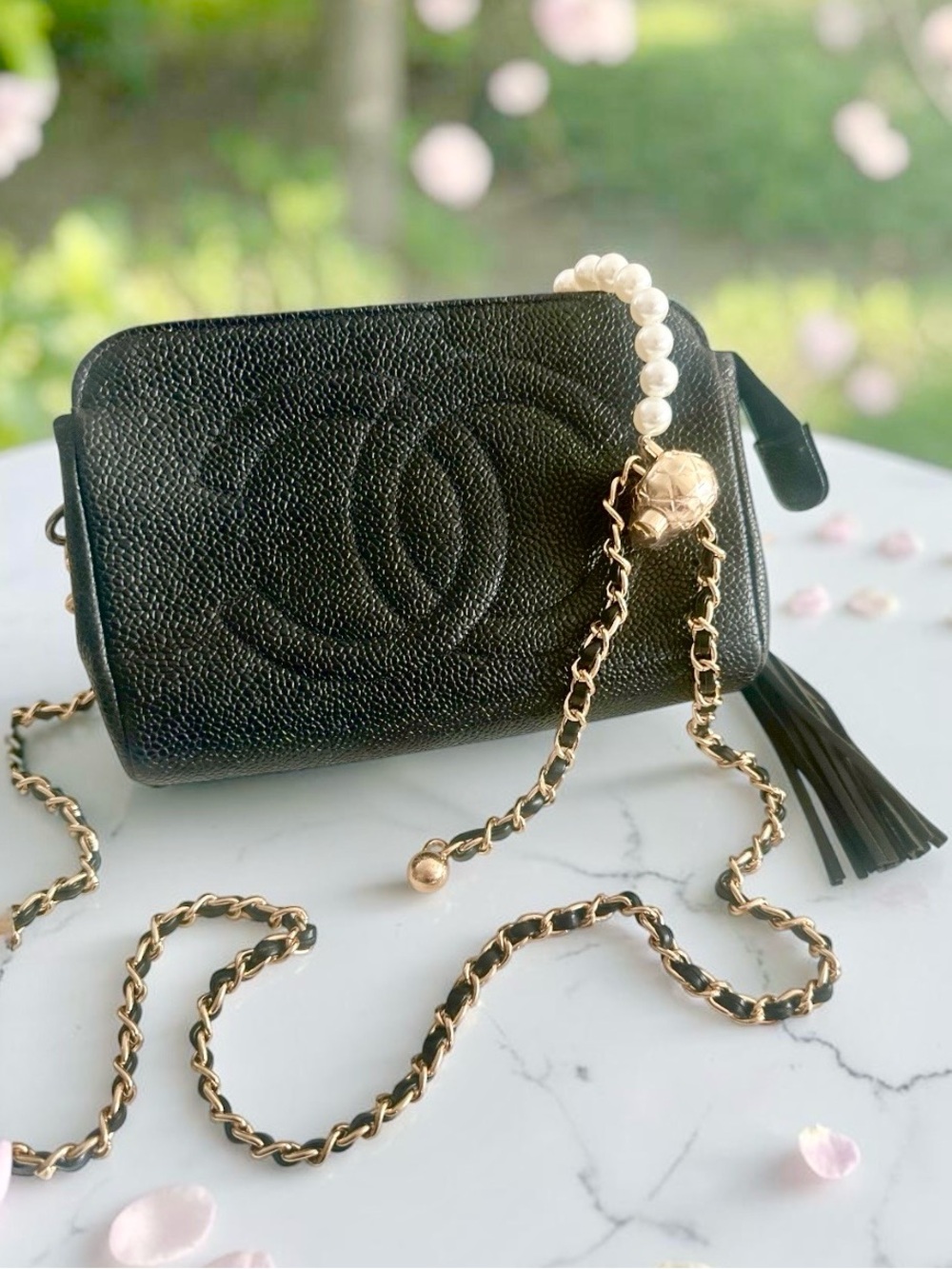 CHANEL Caviar Pouch Bag